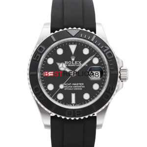 Rolex Yacht-Master 42mm Rubber Band 18k White Gold wrap