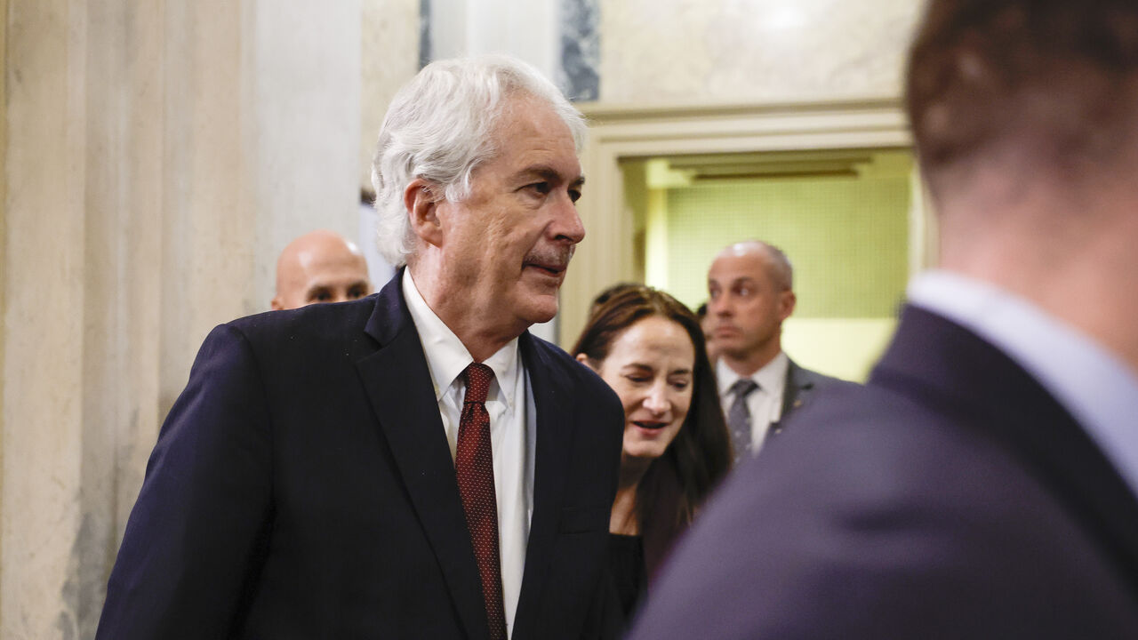 WASHINGTON, DC - JANUARY 30: CIA Director William Burns and Director of National Intelligence Avril Haines depart from the U.S. Capitol Building on January 30, 2024 in Washington, DC. Burns and Haines attended a briefing on Ukraine, Israel and the Middle East for the House Intelligence Committee and House Leadership. (Photo by Anna Moneymaker/Getty Images)