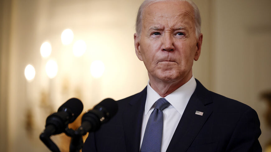 WASHINGTON, DC - MAY 31: U.S. President Joe Biden delivers remarks on former U.S. President Donald Trump’s guilty verdict in his hush-money trial before speaking on the Middle East at the White House on May 31, 2024 in Washington, DC. Biden said Trump had a fair trial and an impartial jury found him guilty on all 34 counts and added it is dangerous for anyone to say the trial was rigged. (Photo by Chip Somodevilla/Getty Images)