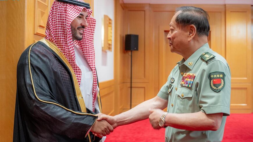 Saudi Defense Minister Prince Khalid bin Salman bin Abdulaziz Al Saud meets Zhang Youxia.