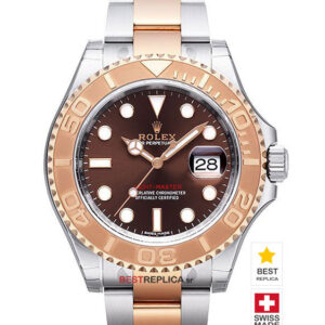Rolex Yacht-Master Solid 18k Everose 2 tone Brown Face