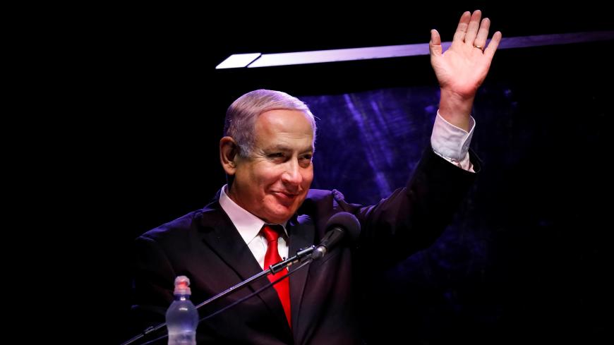 Israeli Prime Minister Benjamin Netanyahu attends an event marking 40th anniversary of the establishment of the Shomron Local Council in the Jewish settlement of Revava in the Israeli-occupied West Bank July 10, 2019. REUTERS/Amir Cohen - RC1F9F7652C0