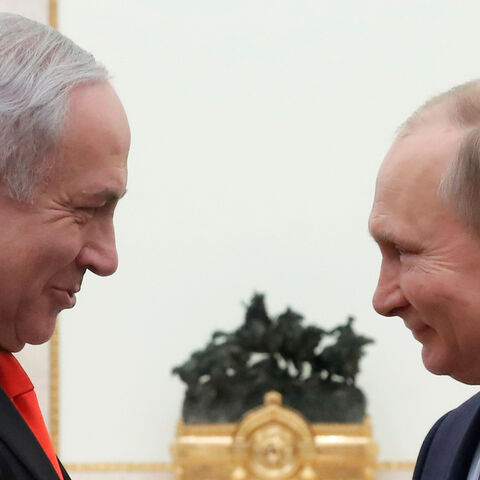 Russian President Vladimir Putin meets with Israeli Prime Minister Benjamin Netanyahu in Moscow, Russia January 30, 2020. REUTERS/Maxim Shemetov/Pool - RC28QE9XRAWL